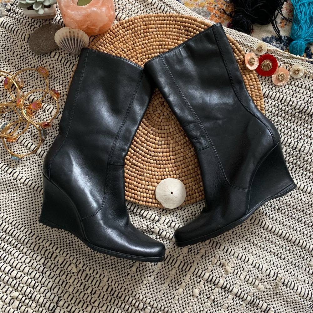 NWT Kenneth Cole Reaction Black Leather Boots-8.5